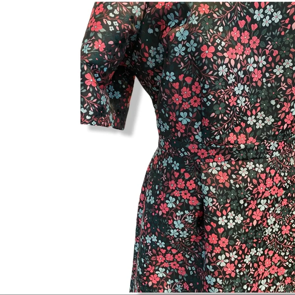Boden Black and Pink Floral Dress - Picture 5 of 6